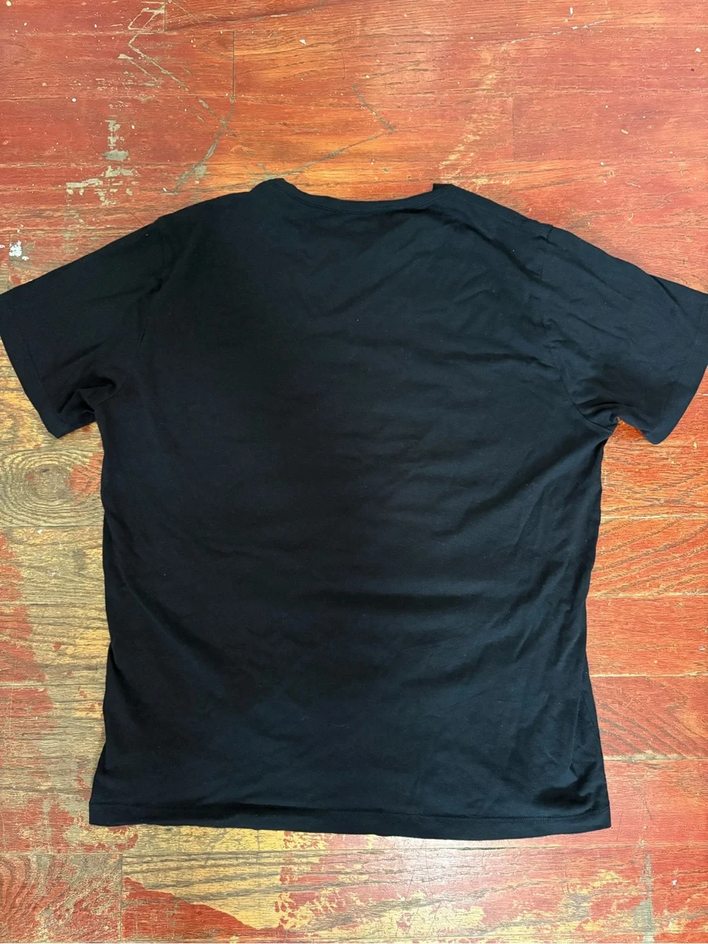 True Religion Black Tee with White Graphic Square Logo